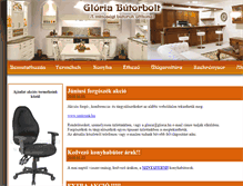 Tablet Screenshot of gloria.hu